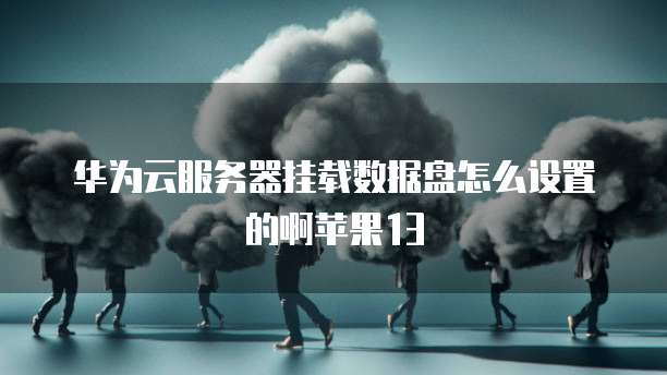 华为云服务器挂载数据盘怎么设置的啊苹果13
