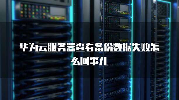 华为云服务器查看备份数据失败怎么回事儿