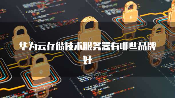 华为云存储技术服务器有哪些品牌好