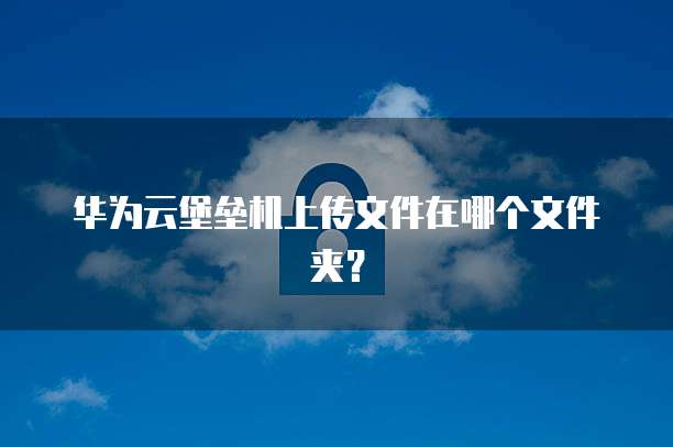 华为云堡垒机上传文件在哪个文件夹？