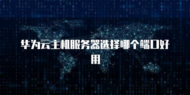 华为云主机服务器选择哪个端口好用