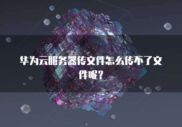 华为云服务器传文件怎么传不了文件呢？