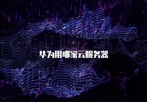 华为用哪家云服务器
