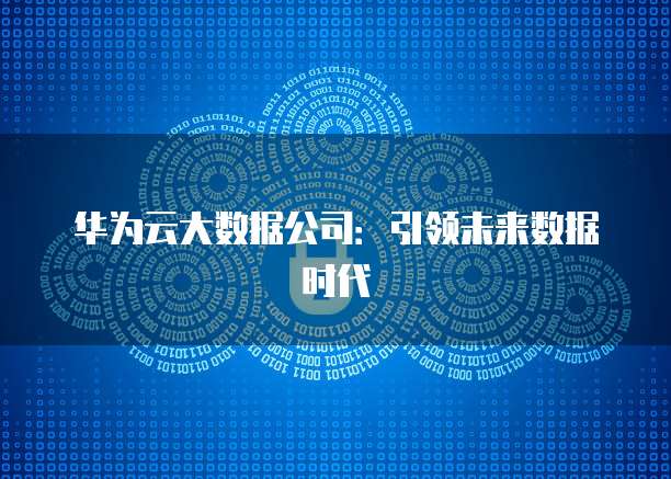 华为云大数据公司：引领未来数据时代