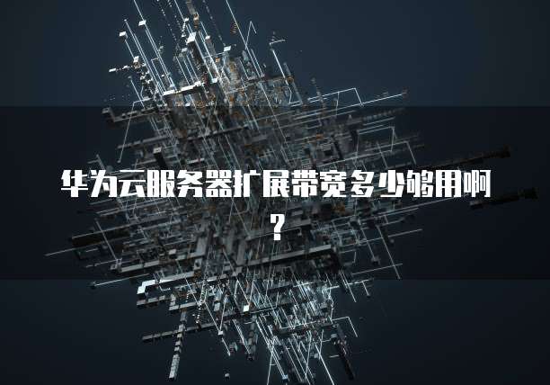 华为云服务器扩展带宽多少够用啊？