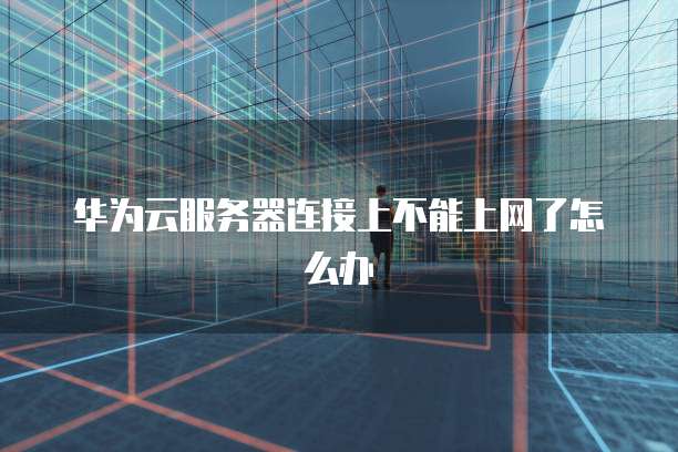 华为云服务器连接上不能上网了怎么办
