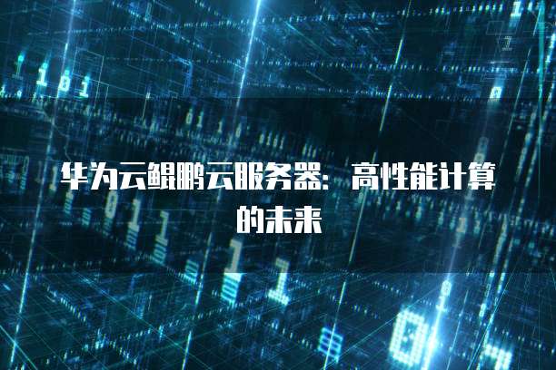 华为云鲲鹏云服务器：高性能计算的未来