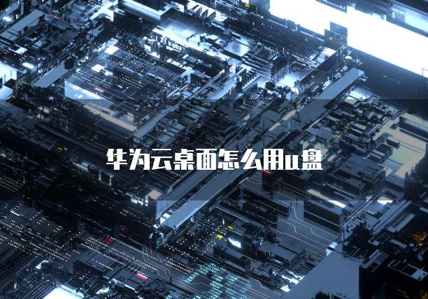 华为云桌面怎么用u盘