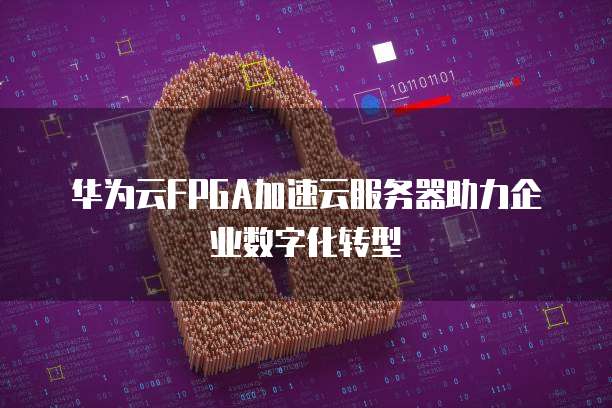 华为云FPGA加速云服务器助力企业数字化转型