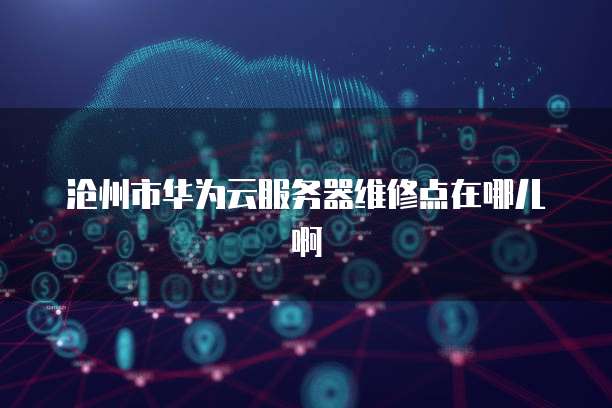 沧州市华为云服务器维修点在哪儿啊