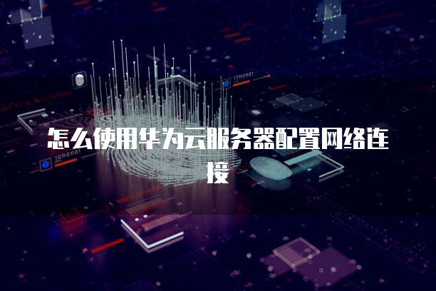 怎么使用华为云服务器配置网络连接