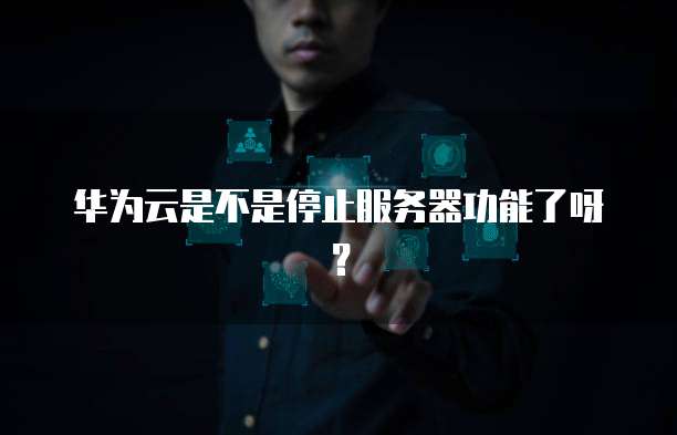 华为云是不是停止服务器功能了呀？