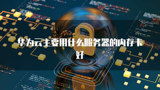 华为云主要用什么服务器的内存卡好