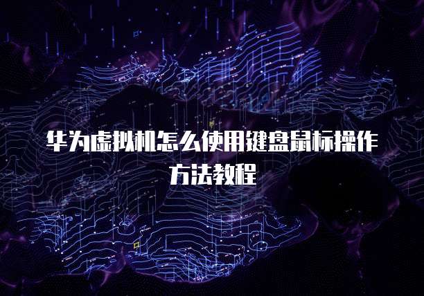 华为虚拟机怎么使用键盘鼠标操作方法教程