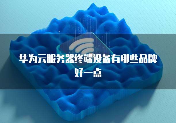 华为云服务器终端设备有哪些品牌好一点