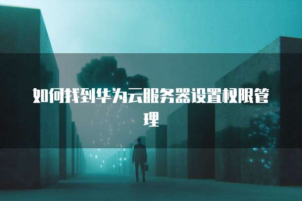 如何找到华为云服务器设置权限管理