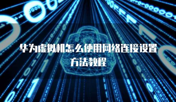 华为虚拟机怎么使用网络连接设置方法教程
