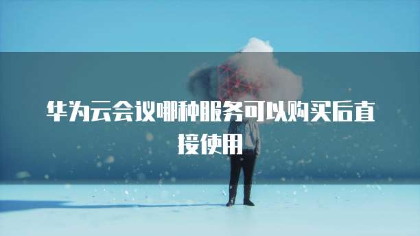 华为云会议哪种服务可以购买后直接使用
