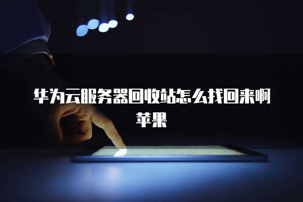 华为云服务器回收站怎么找回来啊苹果