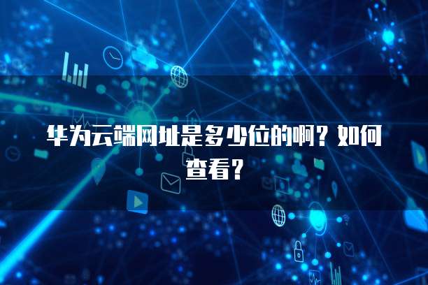 华为云端网址是多少位的啊？如何查看？