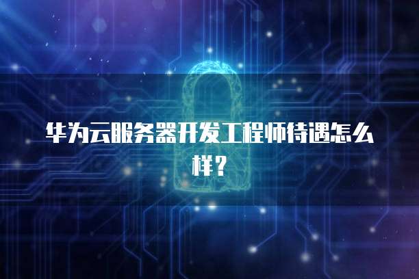 华为云服务器开发工程师待遇怎么样？