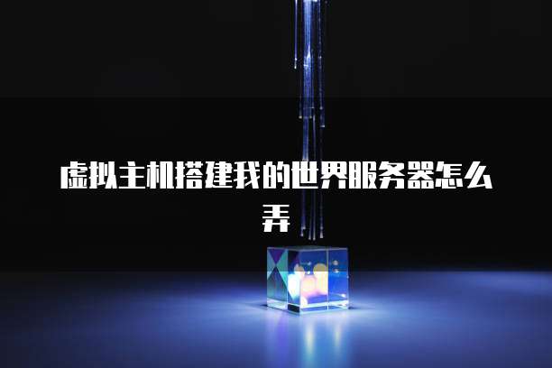 虚拟主机搭建我的世界服务器怎么弄
