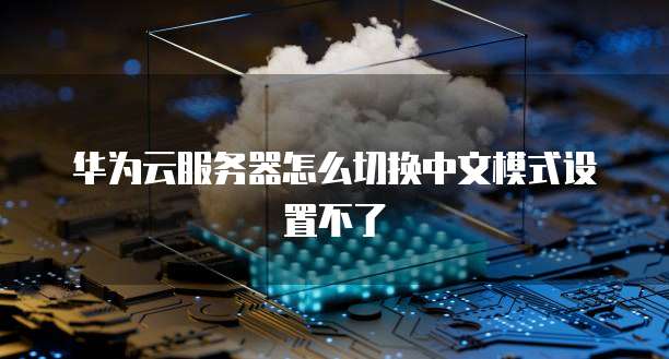 华为云服务器怎么切换中文模式设置不了