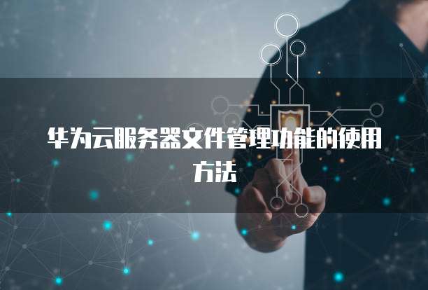 华为云服务器文件管理功能的使用方法