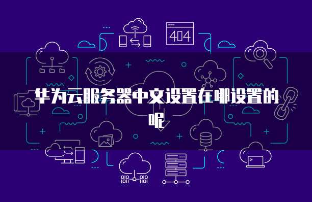 华为云服务器中文设置在哪设置的呢