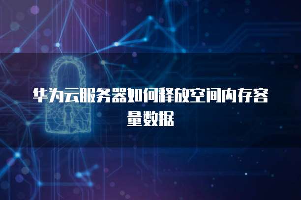 华为云服务器如何释放空间内存容量数据