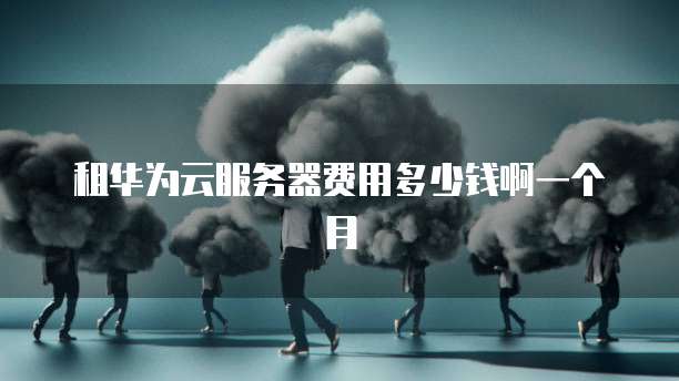 租华为云服务器费用多少钱啊一个月