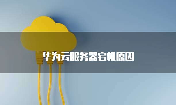 华为云服务器宕机原因