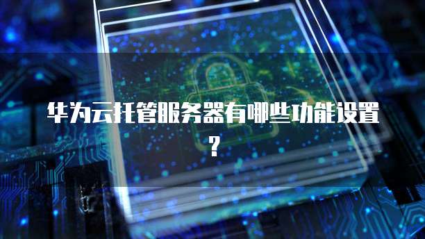 华为云托管服务器有哪些功能设置？