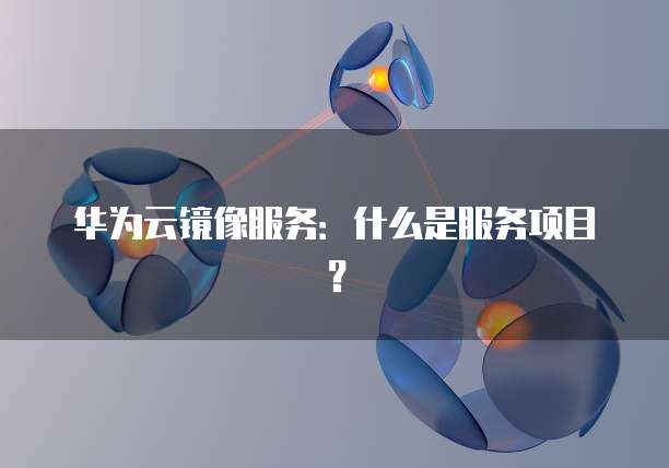 华为云镜像服务：什么是服务项目？