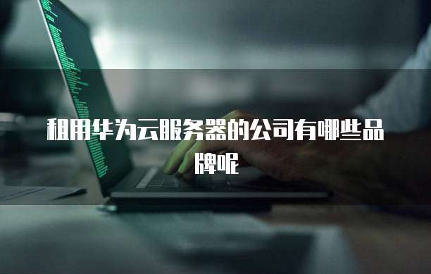 租用华为云服务器的公司有哪些品牌呢