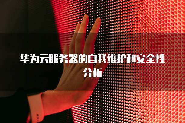 华为云服务器的自我维护和安全性分析