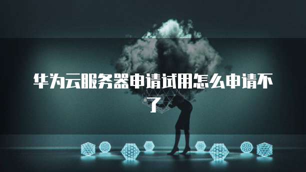华为云服务器申请试用怎么申请不了