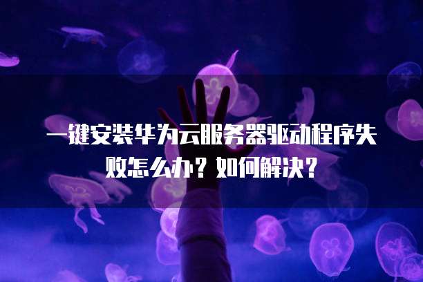 一键安装华为云服务器驱动程序失败怎么办？如何解决？