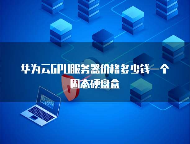 华为云GPU服务器价格多少钱一个固态硬盘盒
