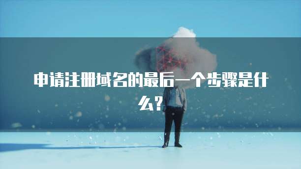 申请注册域名的最后一个步骤是什么？
