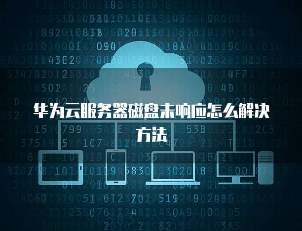 华为云服务器磁盘未响应怎么解决方法