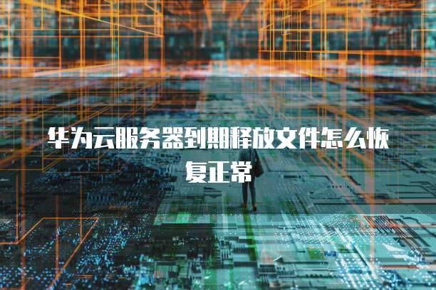 华为云服务器到期释放文件怎么恢复正常