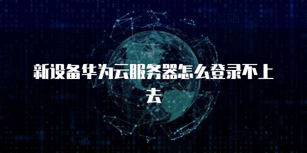 新设备华为云服务器怎么登录不上去