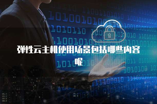 弹性云主机使用场景包括哪些内容呢