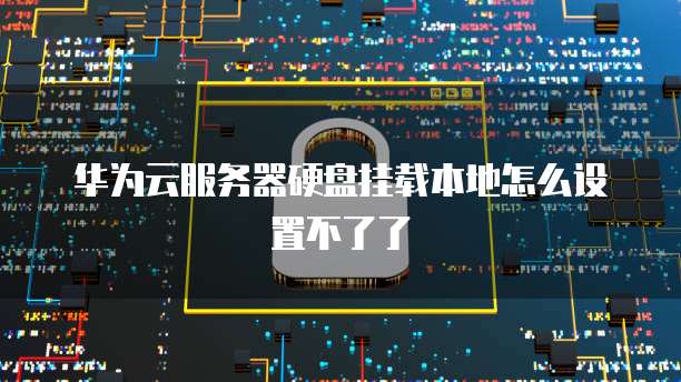 华为云服务器硬盘挂载本地怎么设置不了了