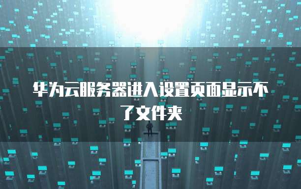 华为云服务器进入设置页面显示不了文件夹