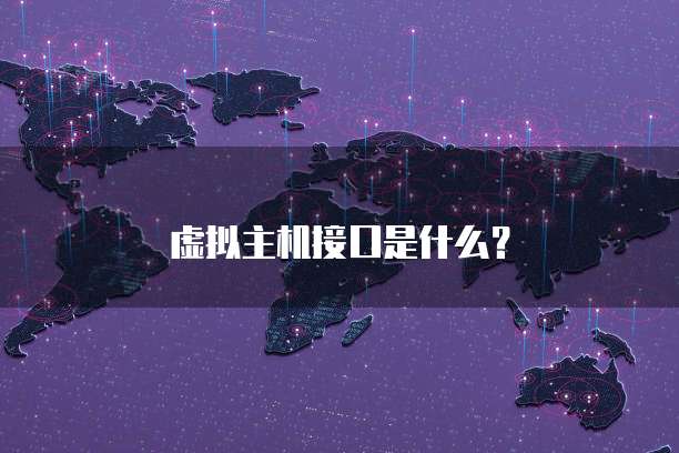 虚拟主机接口是什么？