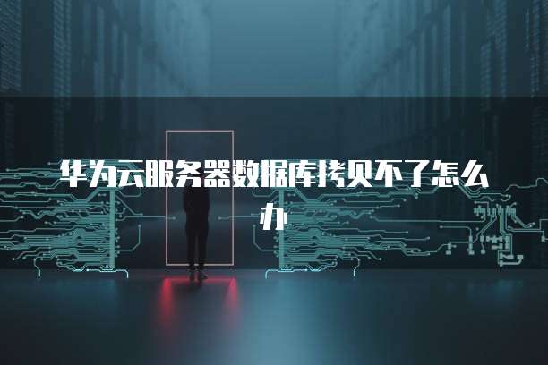 华为云服务器数据库拷贝不了怎么办