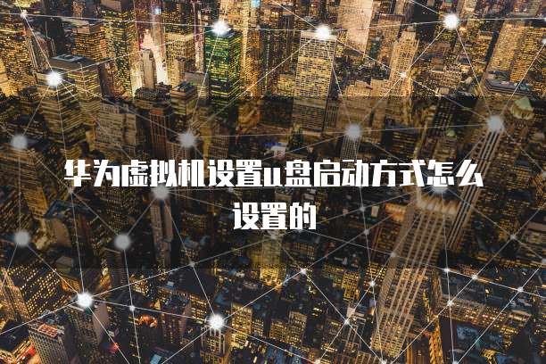 华为虚拟机设置u盘启动方式怎么设置的