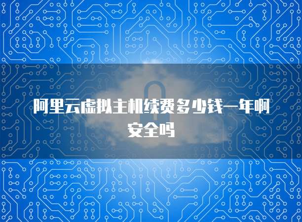 阿里云虚拟主机续费多少钱一年啊安全吗